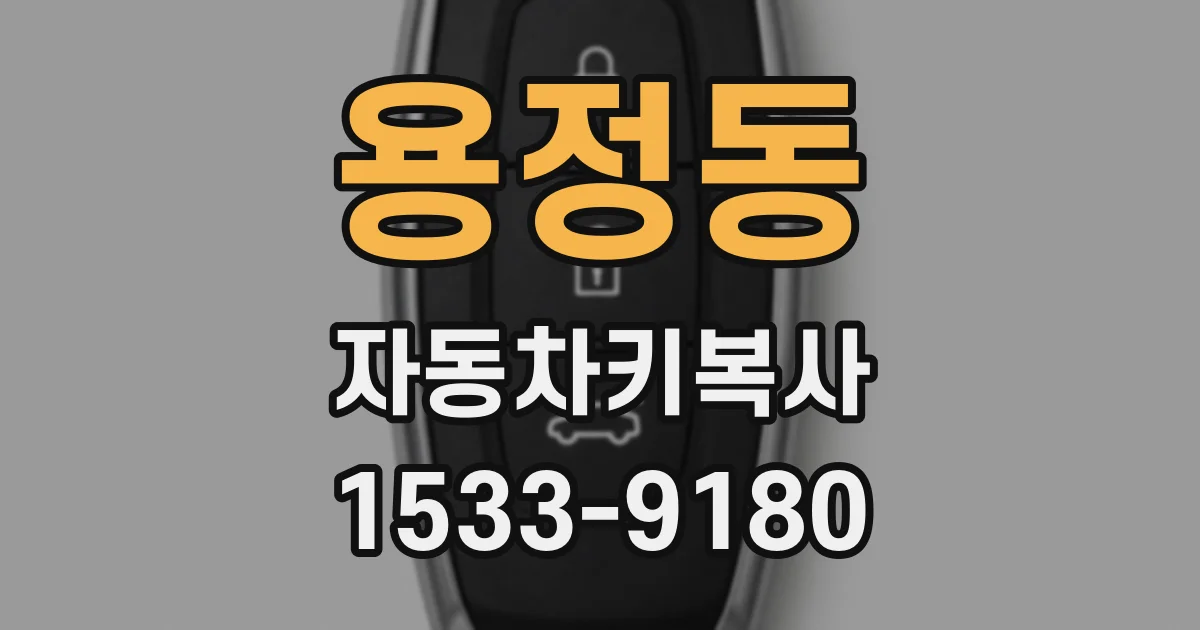 용정동 자동차키복사