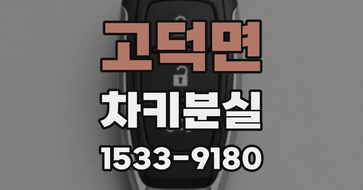 고덕면 차키분실