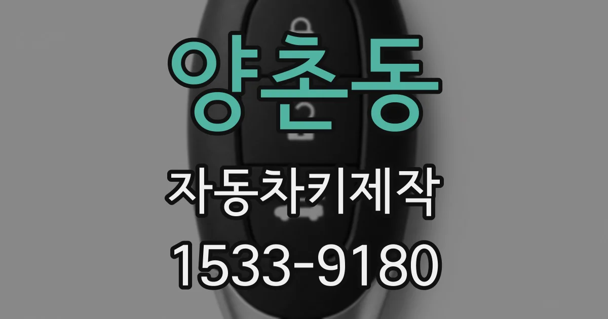양촌동 자동차키제작