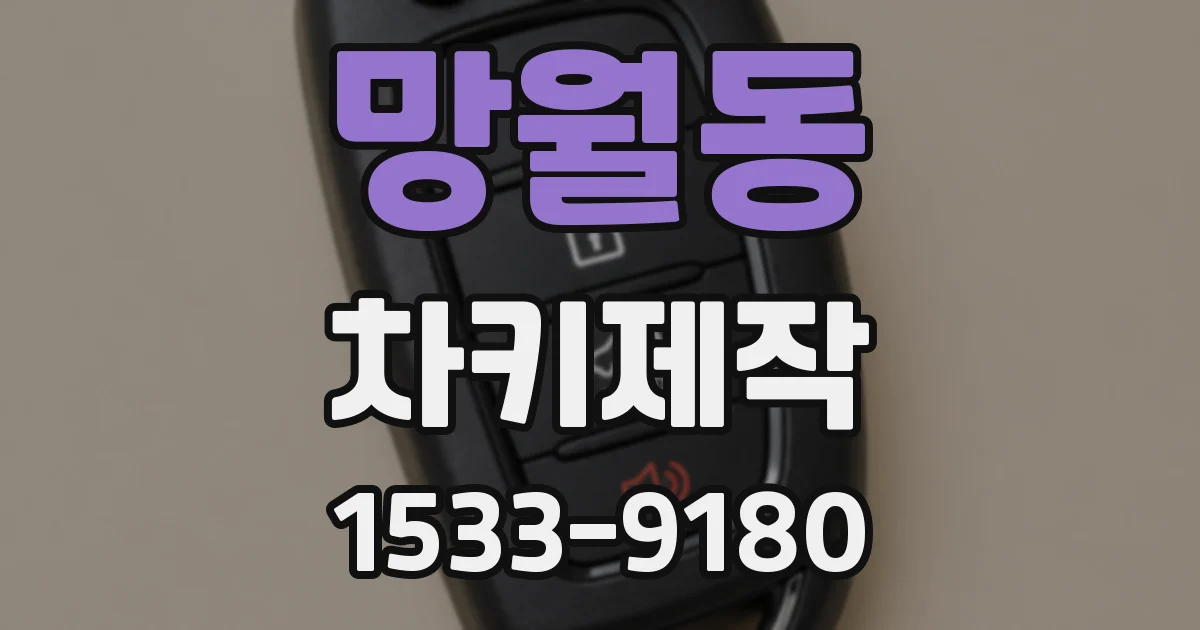 망월동 차키제작
