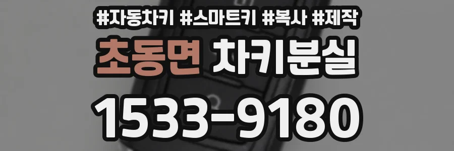 초동면 차키분실