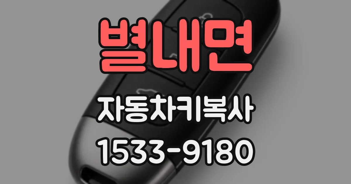 별내면 자동차키복사