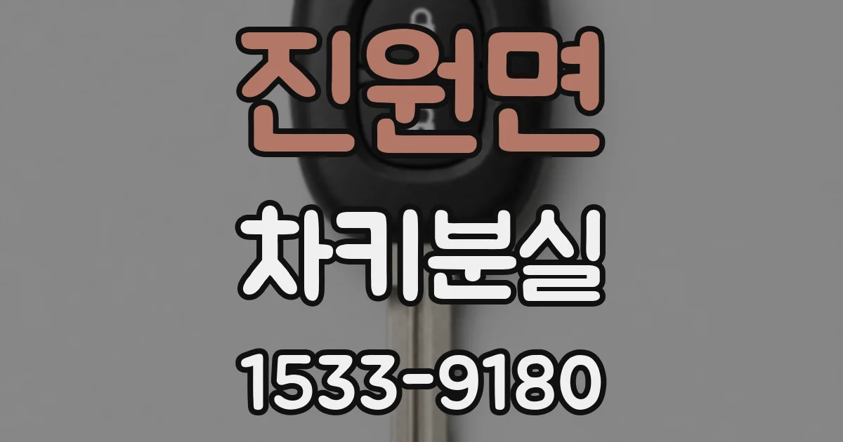 진원면 차키분실