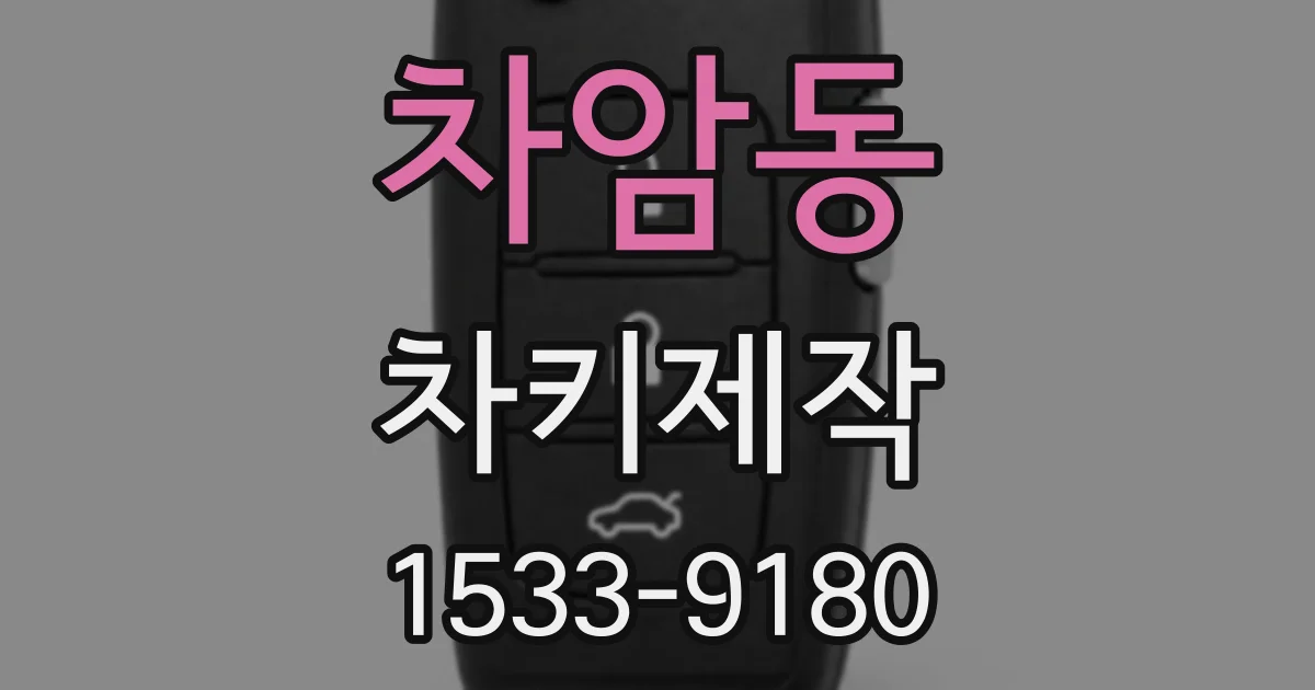 차암동 차키제작