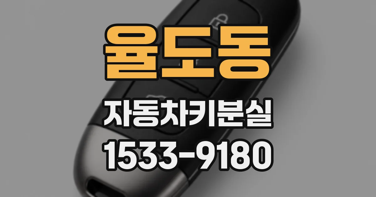 율도동 자동차키분실