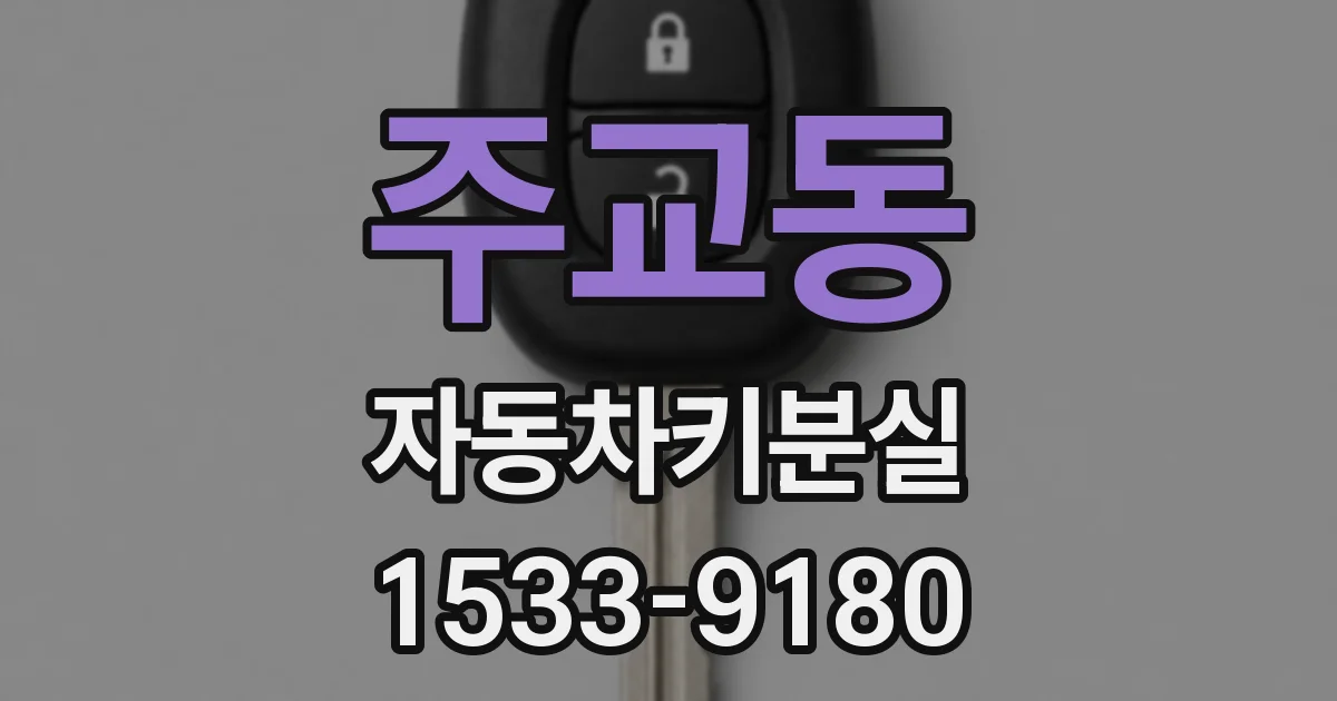 주교동 자동차키분실