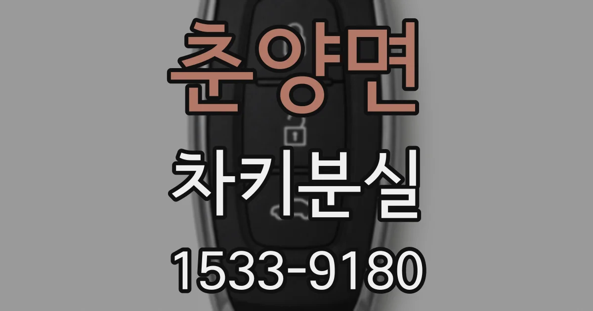 춘양면 차키분실