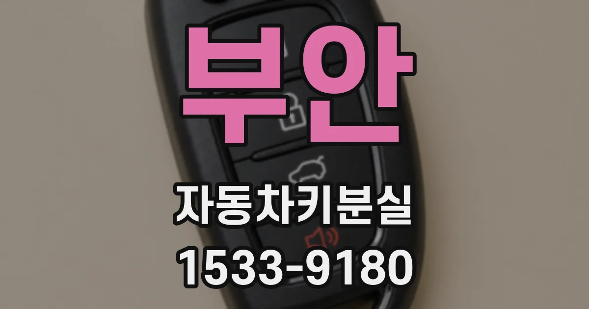 부안 자동차키분실