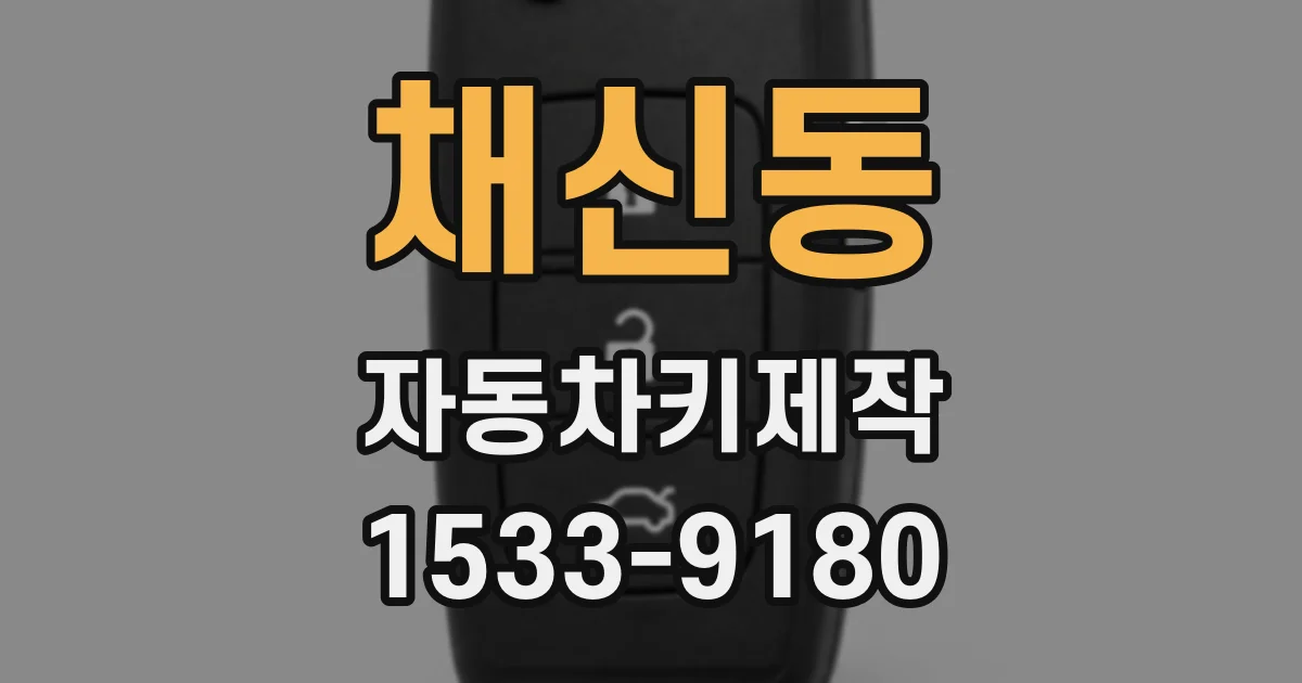 채신동 자동차키제작