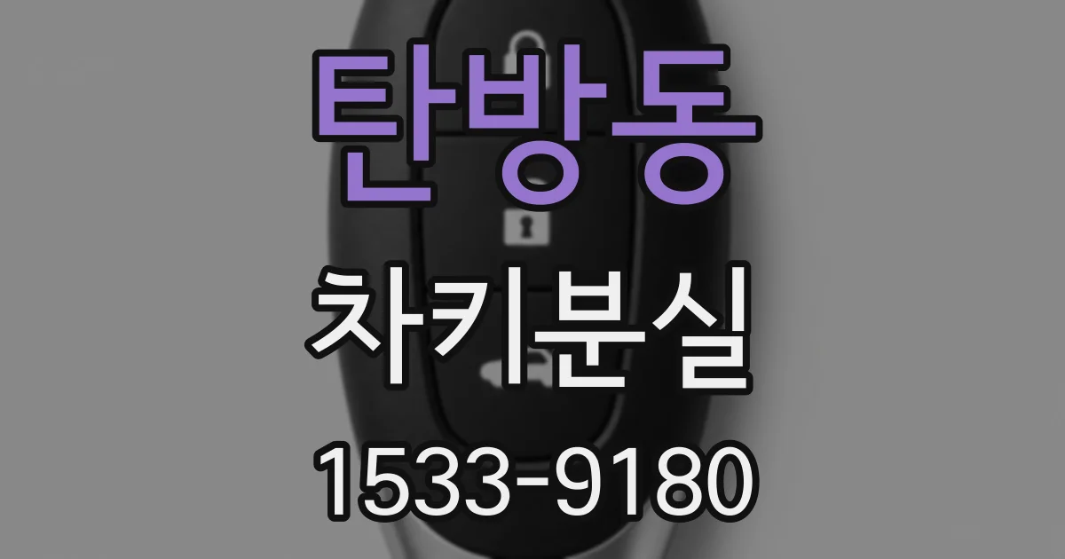 탄방동 차키분실