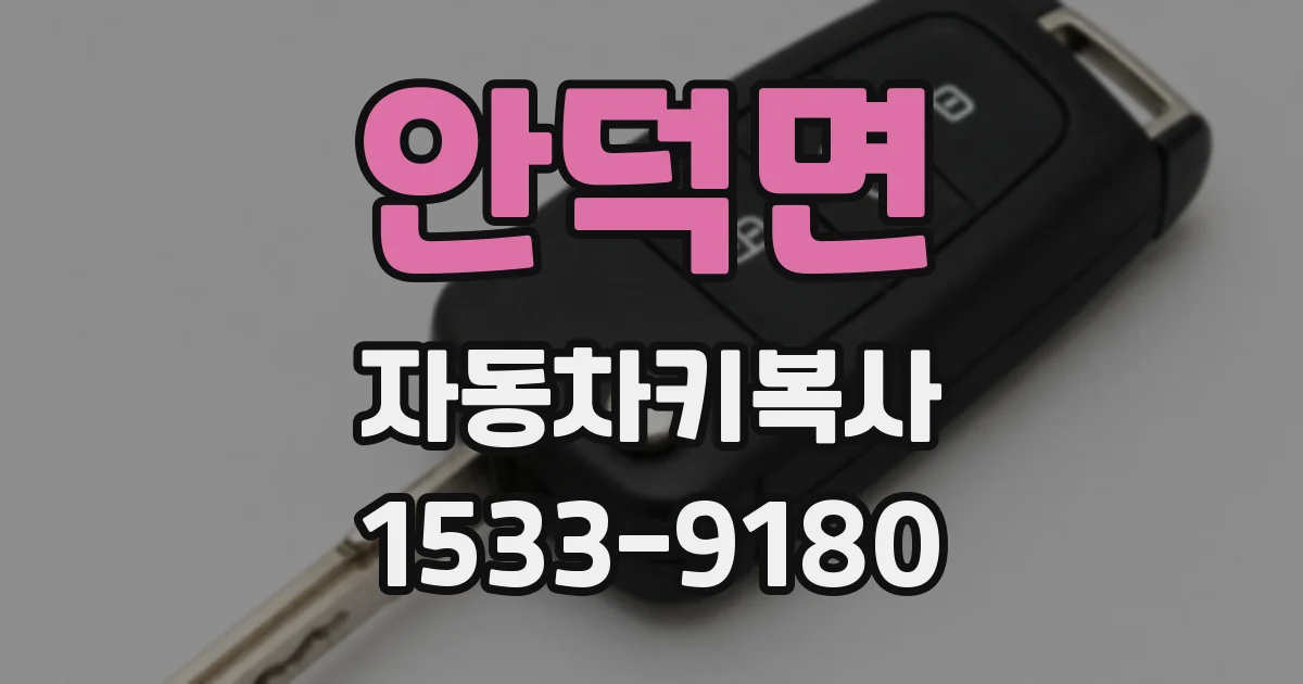 안덕면 자동차키복사