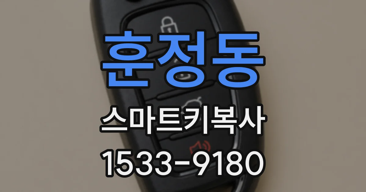 훈정동 스마트키복사