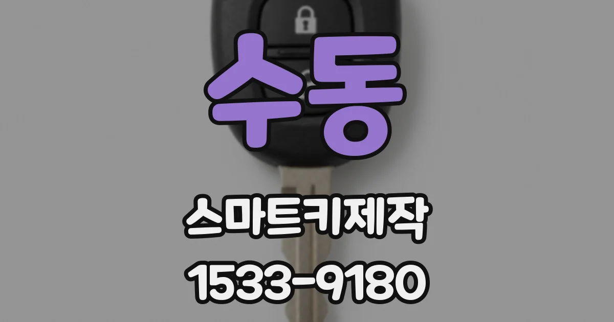 수동 스마트키제작