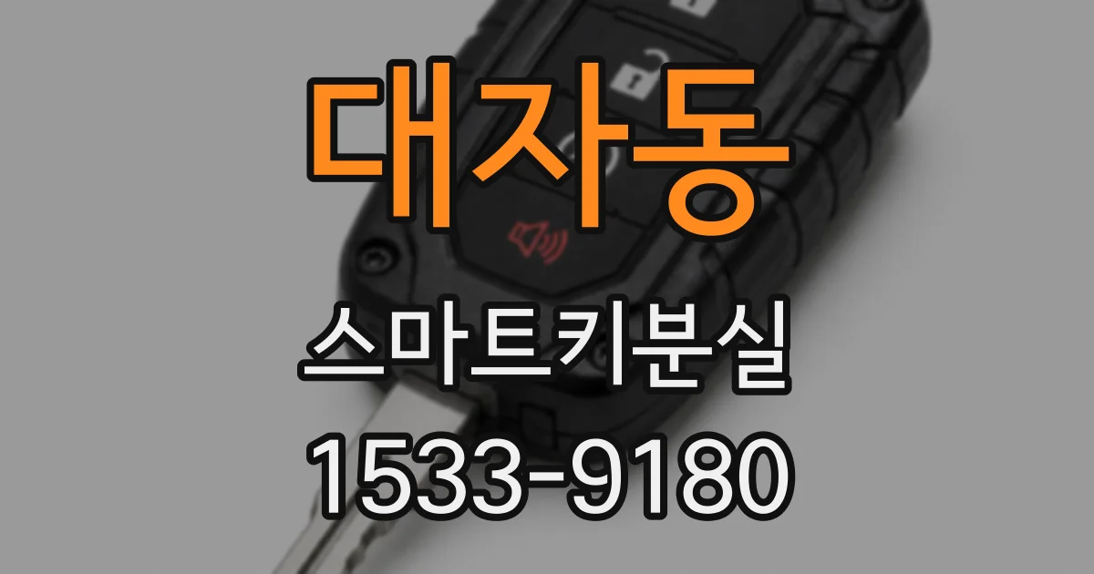 대자동 스마트키분실