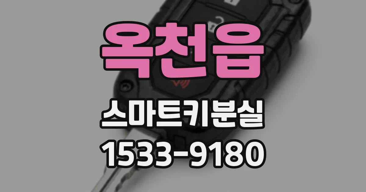 옥천읍 스마트키분실
