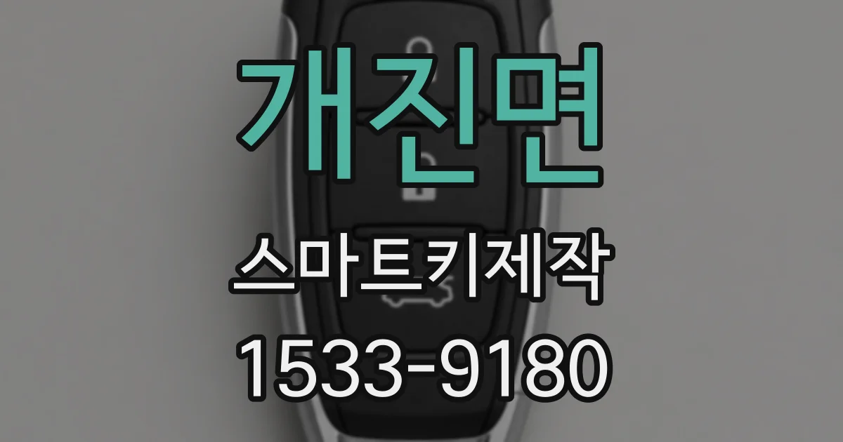 개진면 스마트키제작