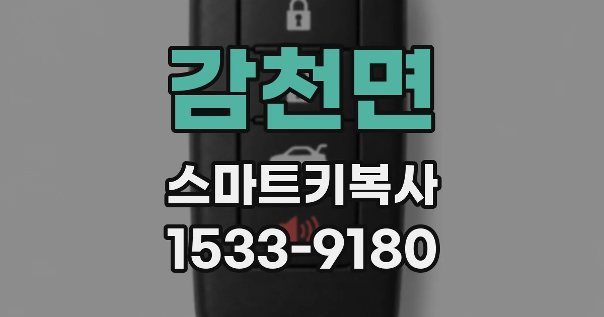감천면 스마트키복사