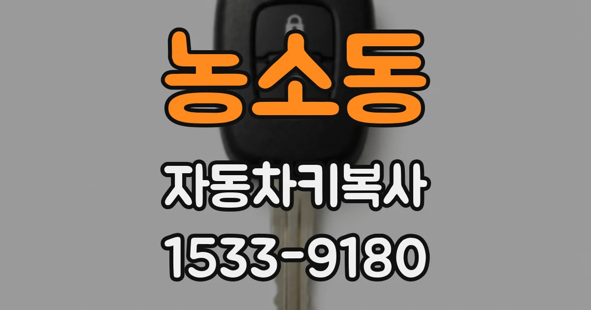 농소동 자동차키복사