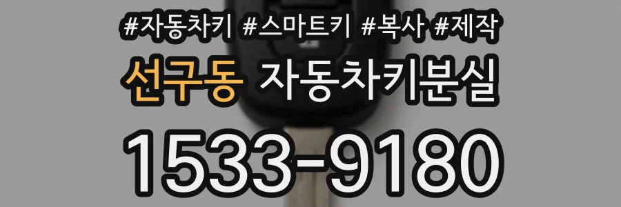 선구동 자동차키분실