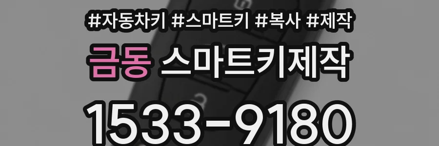 금동 스마트키제작
