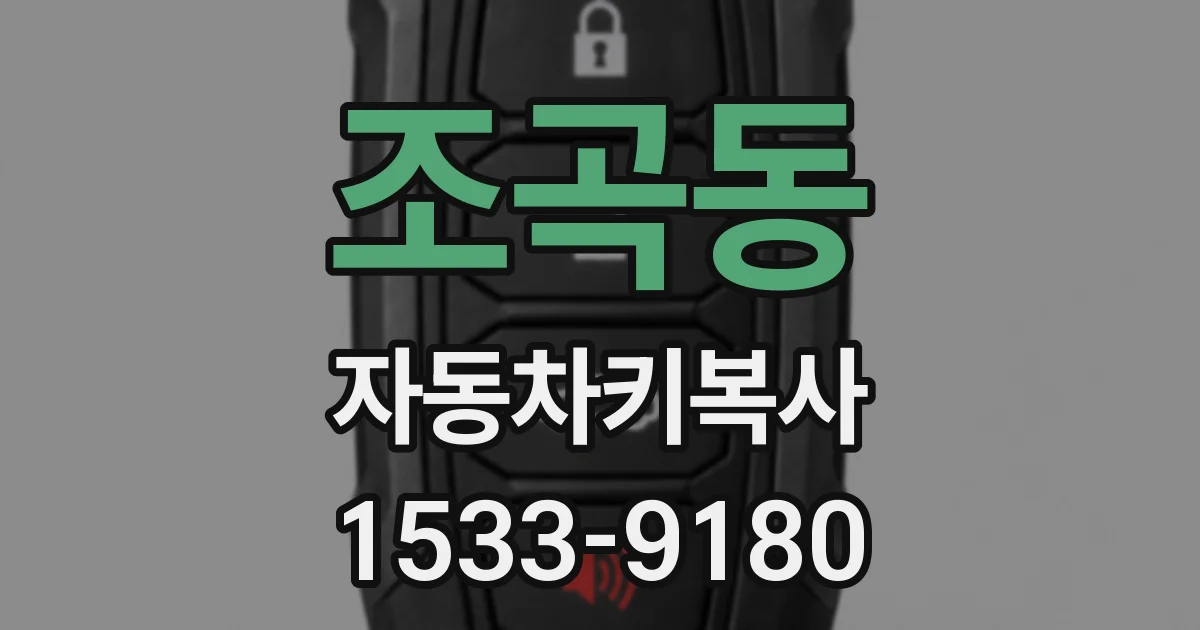 조곡동 자동차키복사