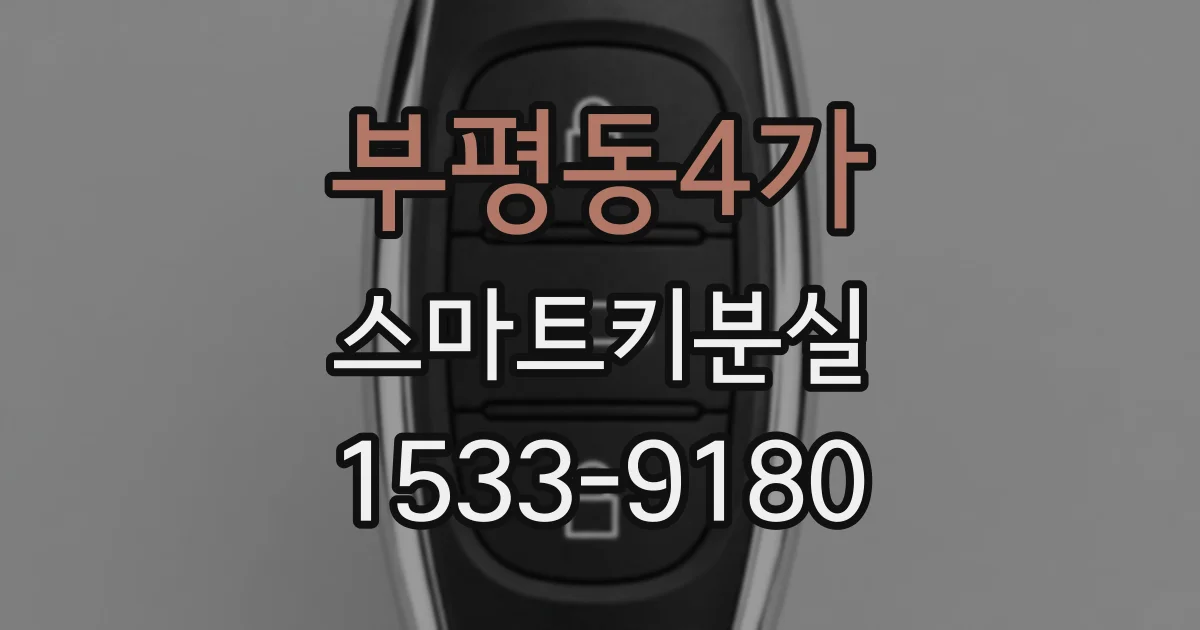 부평동4가 스마트키분실