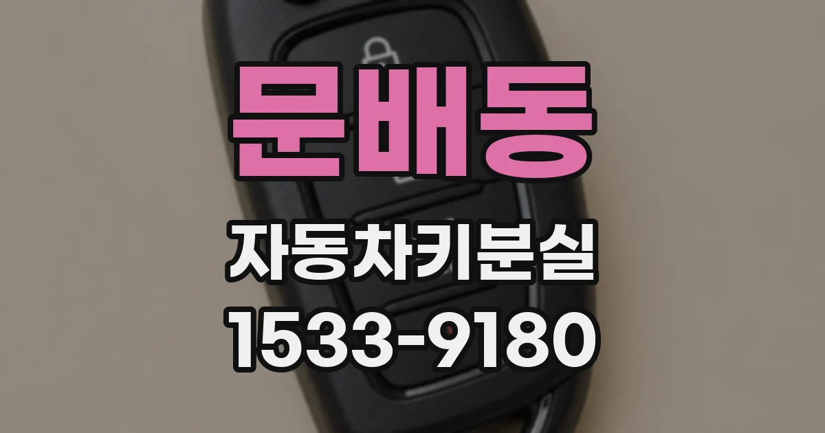 문배동 자동차키분실