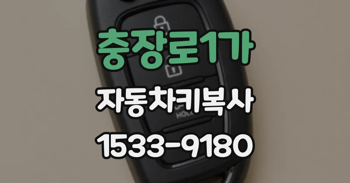 충장로1가 자동차키복사