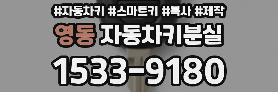 영동 자동차키분실