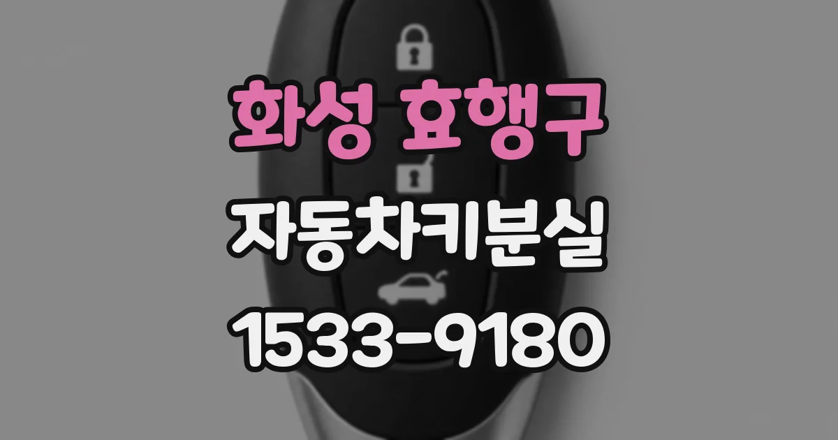 화성 효행구 자동차키분실