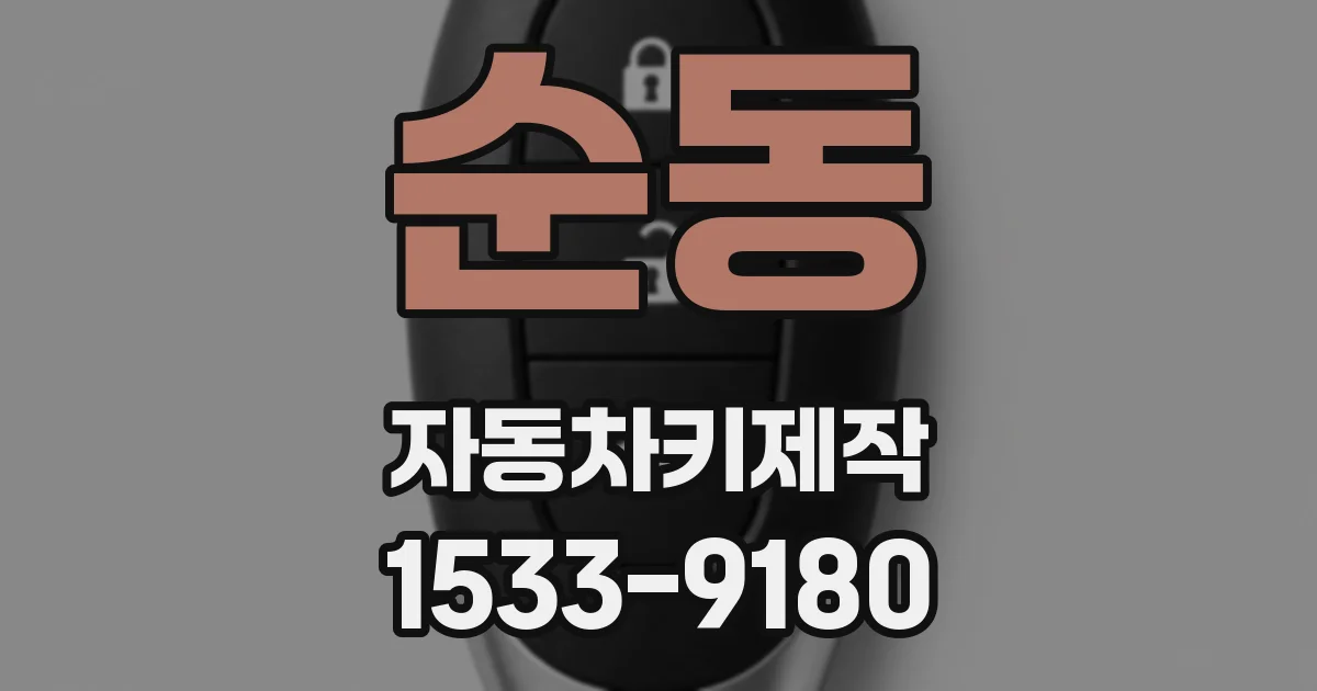 순동 자동차키제작