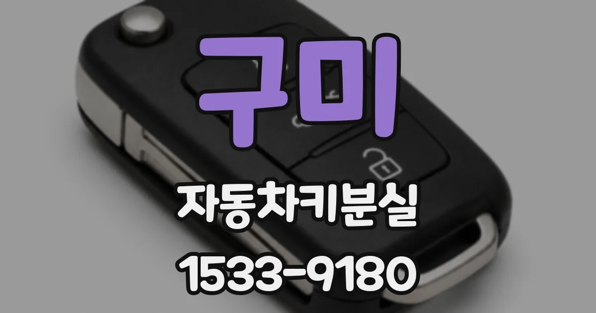 구미 자동차키분실