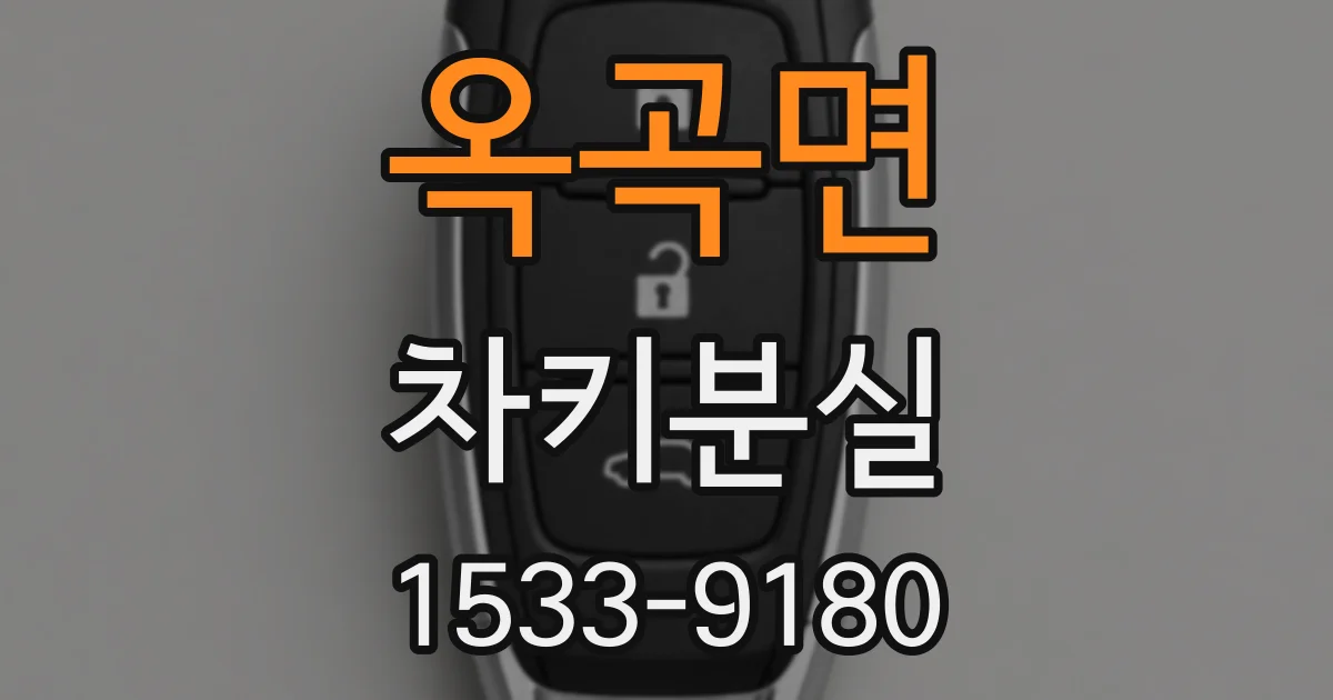 옥곡면 차키분실