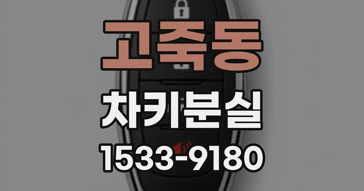 고죽동 차키분실