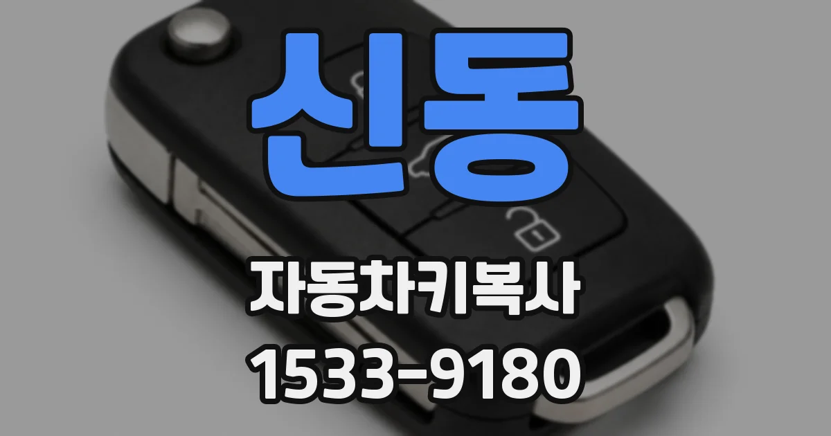 신동 자동차키복사