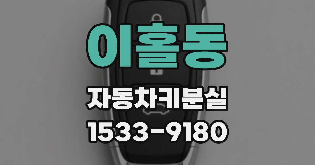 이홀동 자동차키분실