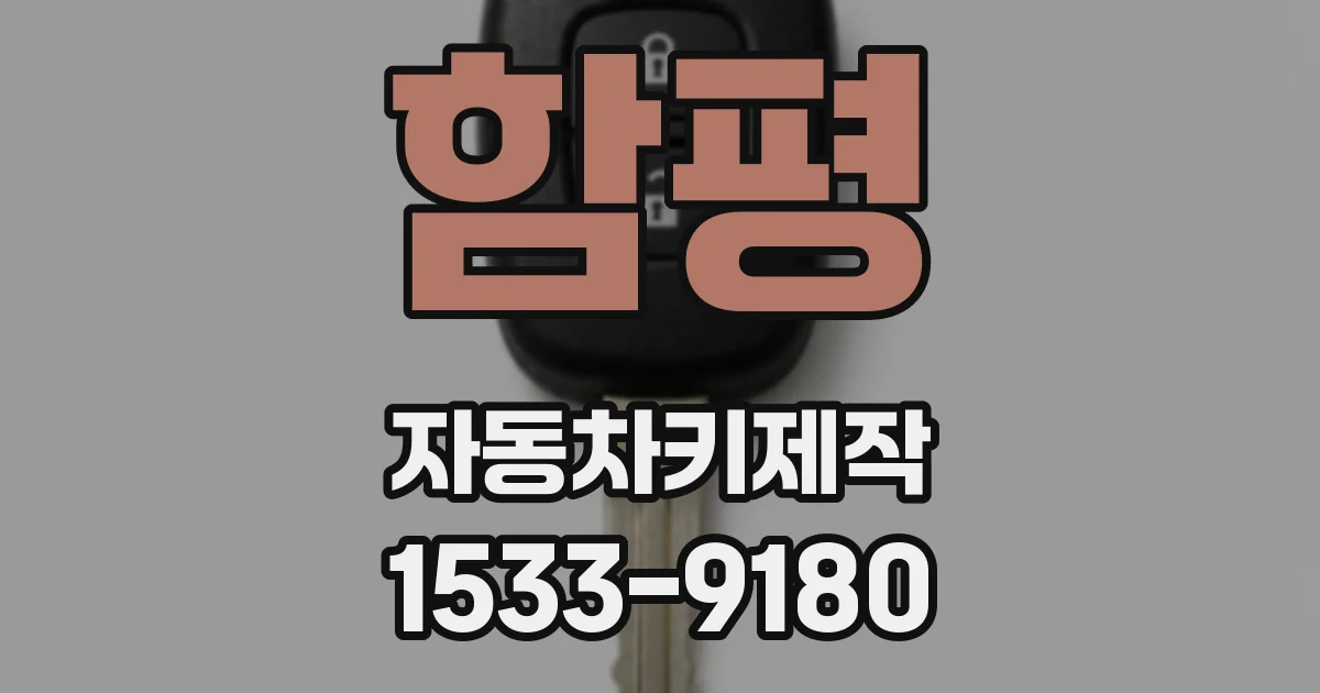 함평 자동차키제작