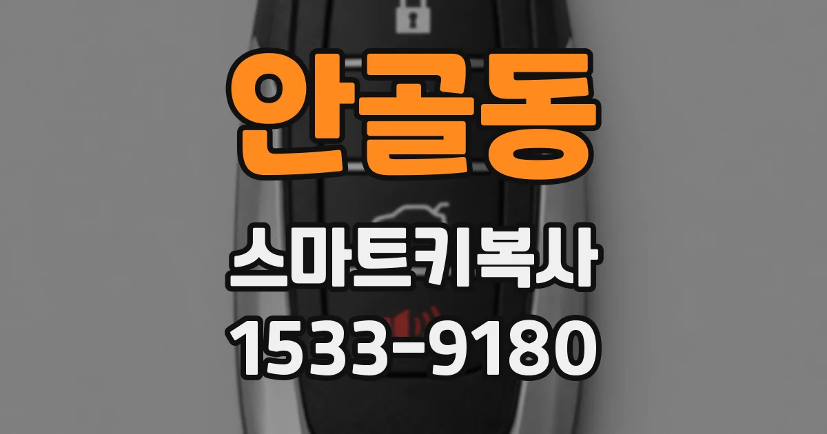 안골동 스마트키복사