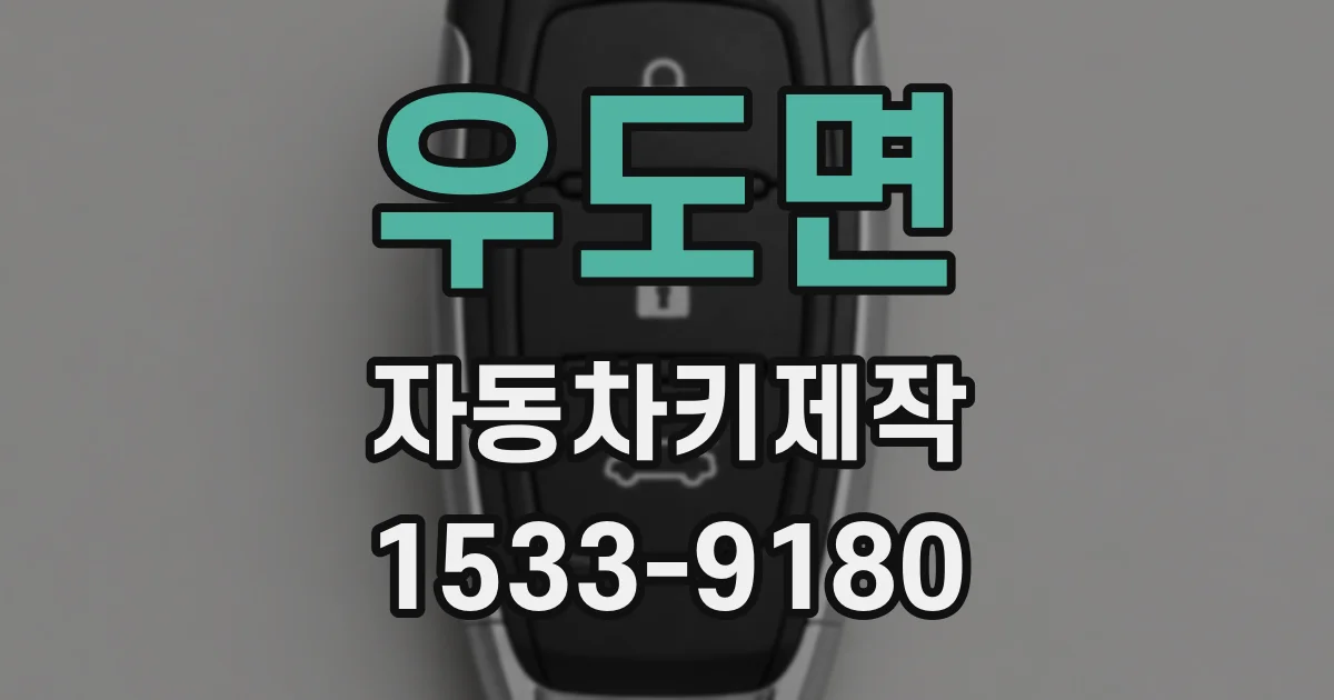우도면 자동차키제작