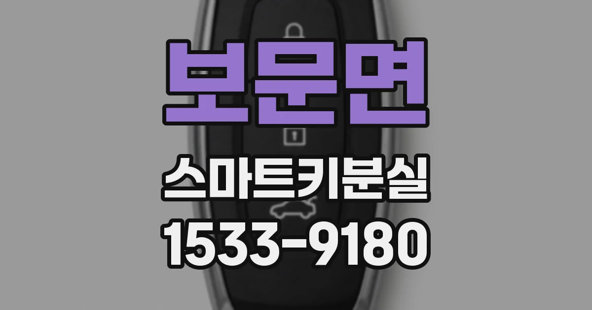 보문면 스마트키분실