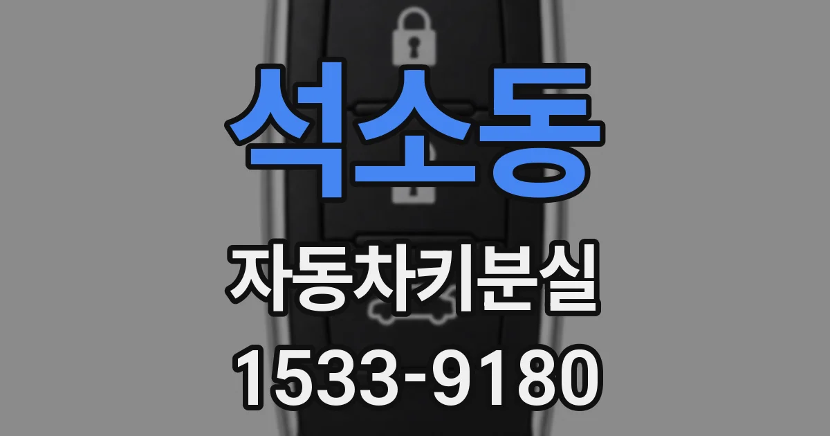 석소동 자동차키분실