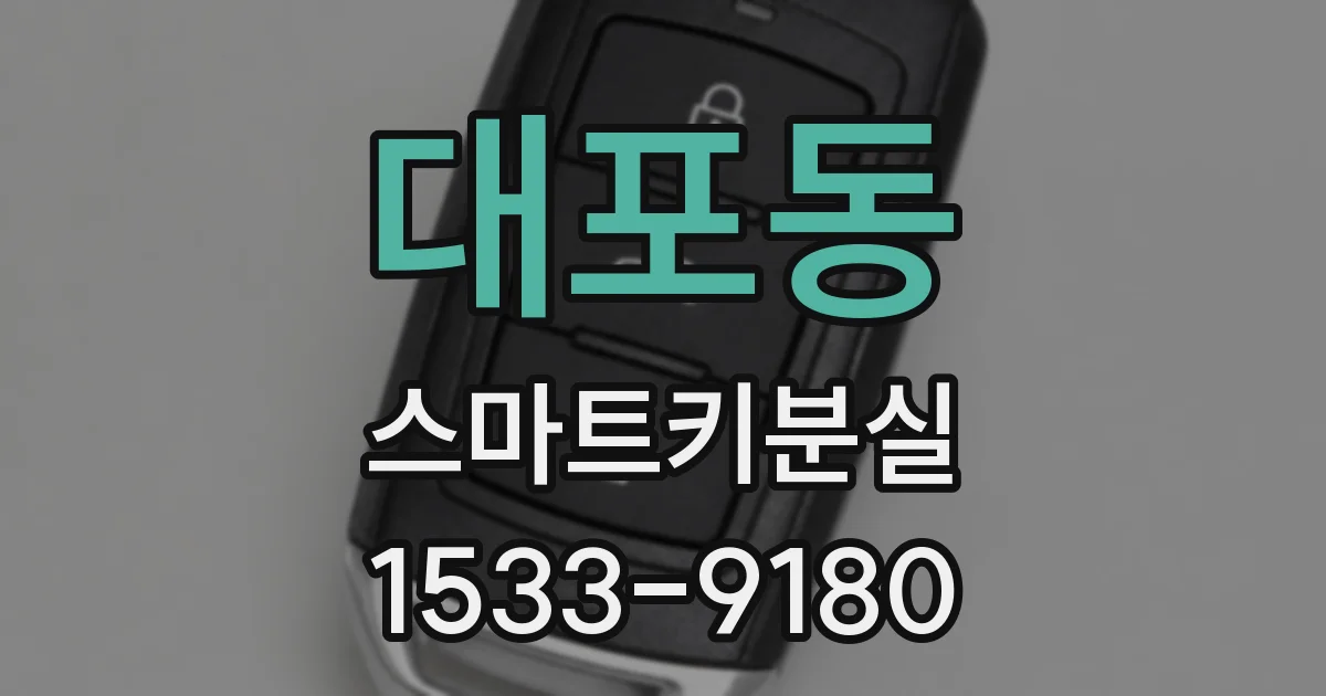 대포동 스마트키분실