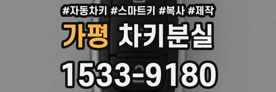가평 차키분실