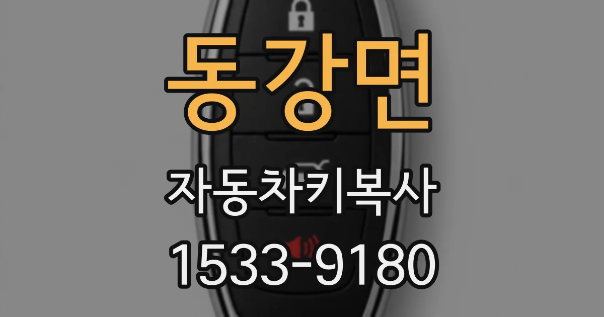 동강면 자동차키복사