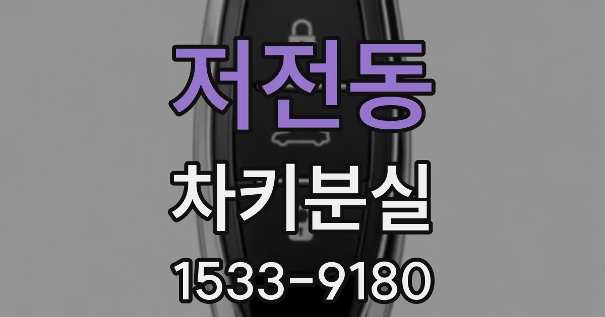 저전동 차키분실