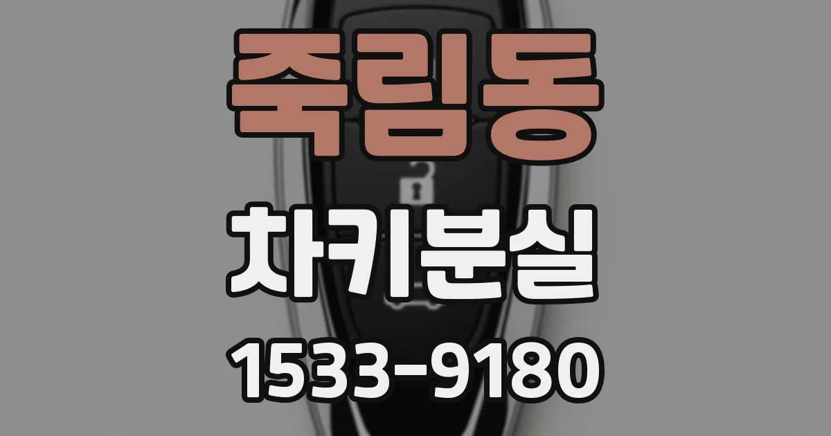 죽림동 차키분실