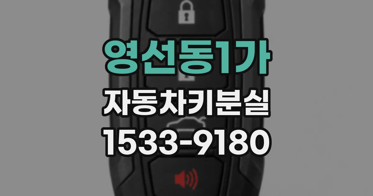 영선동1가 자동차키분실