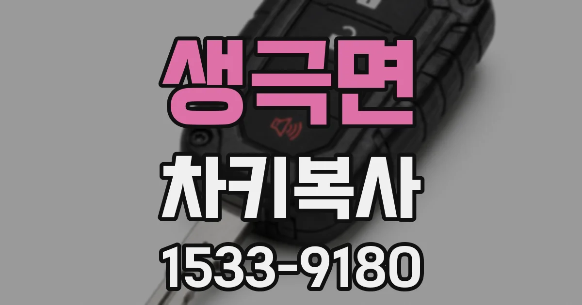 생극면 차키복사
