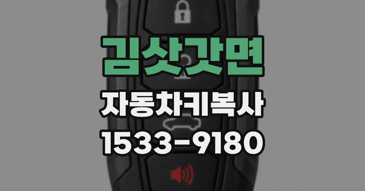 김삿갓면 자동차키복사
