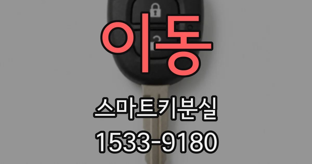 이동 스마트키분실